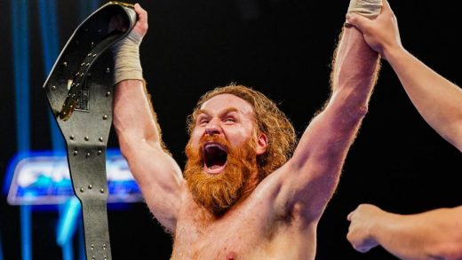 Sami Zayn gana un partido de título competitivo en los Estados Unidos en WWE Smackdown contra Je'von Evans de NXT