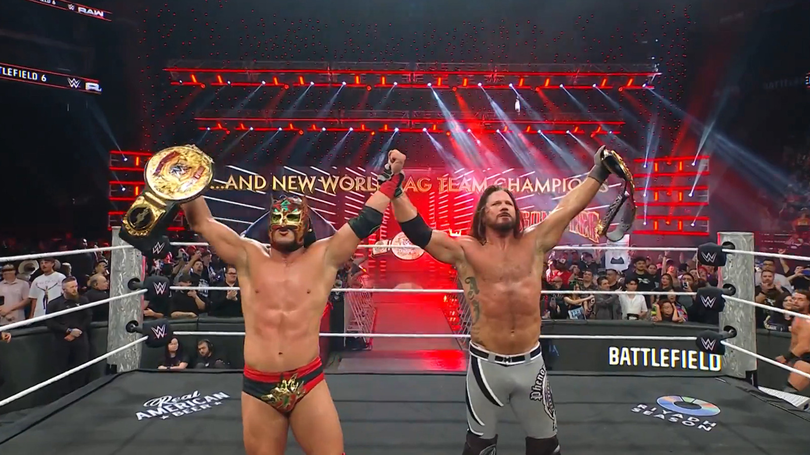 AJ Styles y Dragon Lee destronan el Día del Juicio y ganan títulos mundiales en parejas en WWE Raw