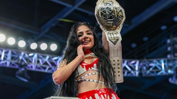 La primera defensa del título femenino de WWE NXT de Tatum Paxley termina en un caos sin competencia