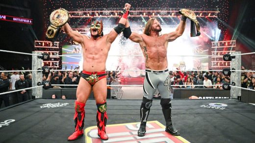 AJ Styles y Dragon Lee hacen la primera defensa exitosa de los títulos mundiales en parejas de WWE Raw