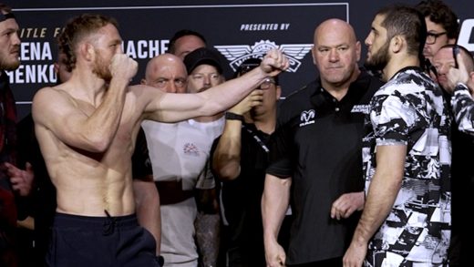 UFC 322: Dana White separa a Jack Della Maddalena e Islam Makhachev después de un intenso enfrentamiento final