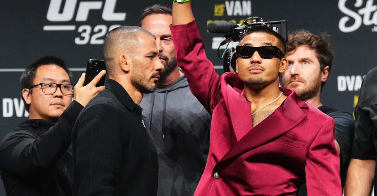 Alexandre Pantoja ataca a Joshua Van durante un tenso enfrentamiento antes de UFC 323