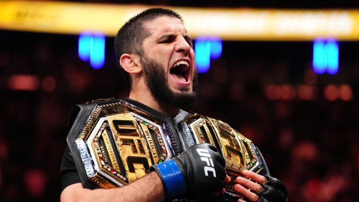 Islam Makhachev y Kamaru Usman se enfrentan detrás del escenario en UFC 324