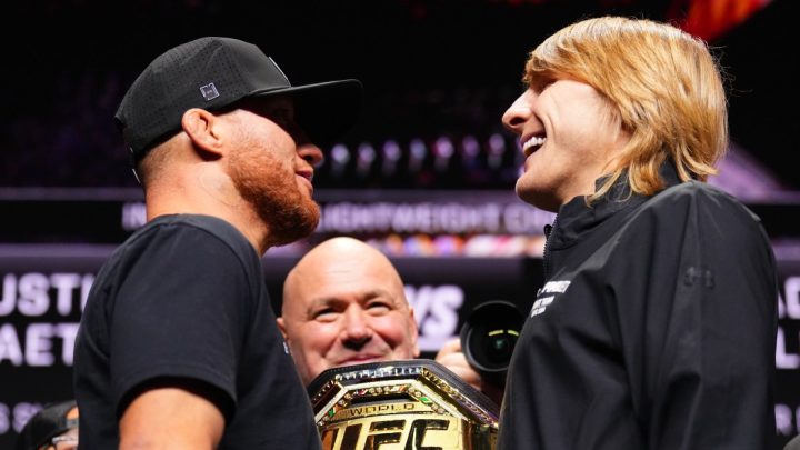 Paddy Pimblett disfruta de ventaja de tamaño sobre Justin Gaethje en el enfrentamiento previo a UFC 324